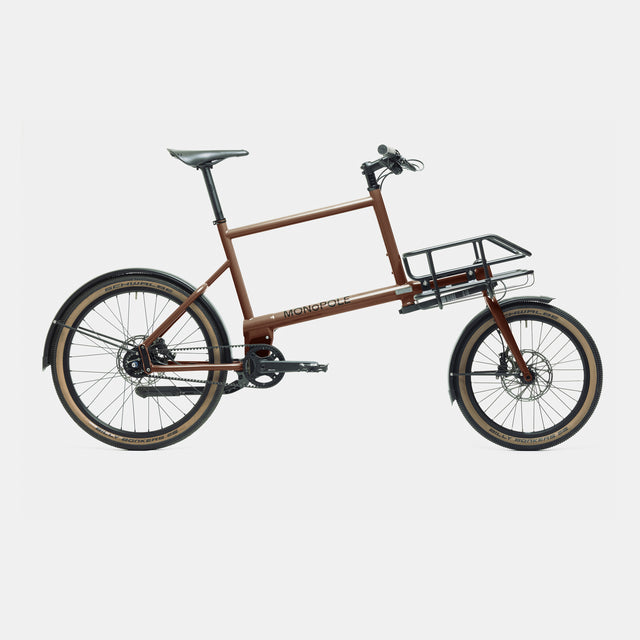 No O1 bio – Alfine gearing - RAL 8023 Orange Brown – Shopper rack